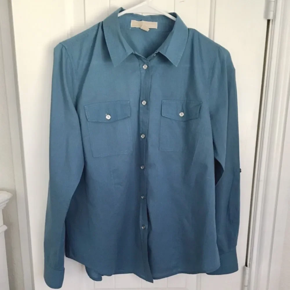 Michael Kors Roll Cuffs Shirt